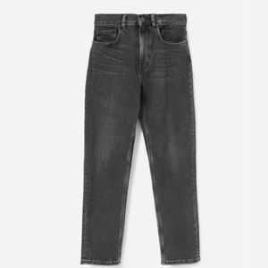 Everlane Washed Black Cheeky Straight Jeans